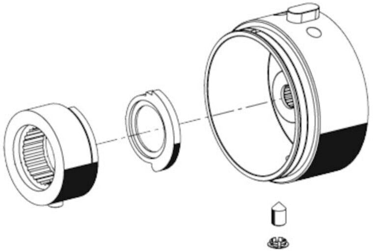 Schell Betätigungskopf Thermostat, verchromt (231030699)