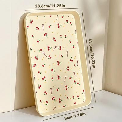 Inspire Essentials Cherry Pattern Multipurpose Serving Tray 10