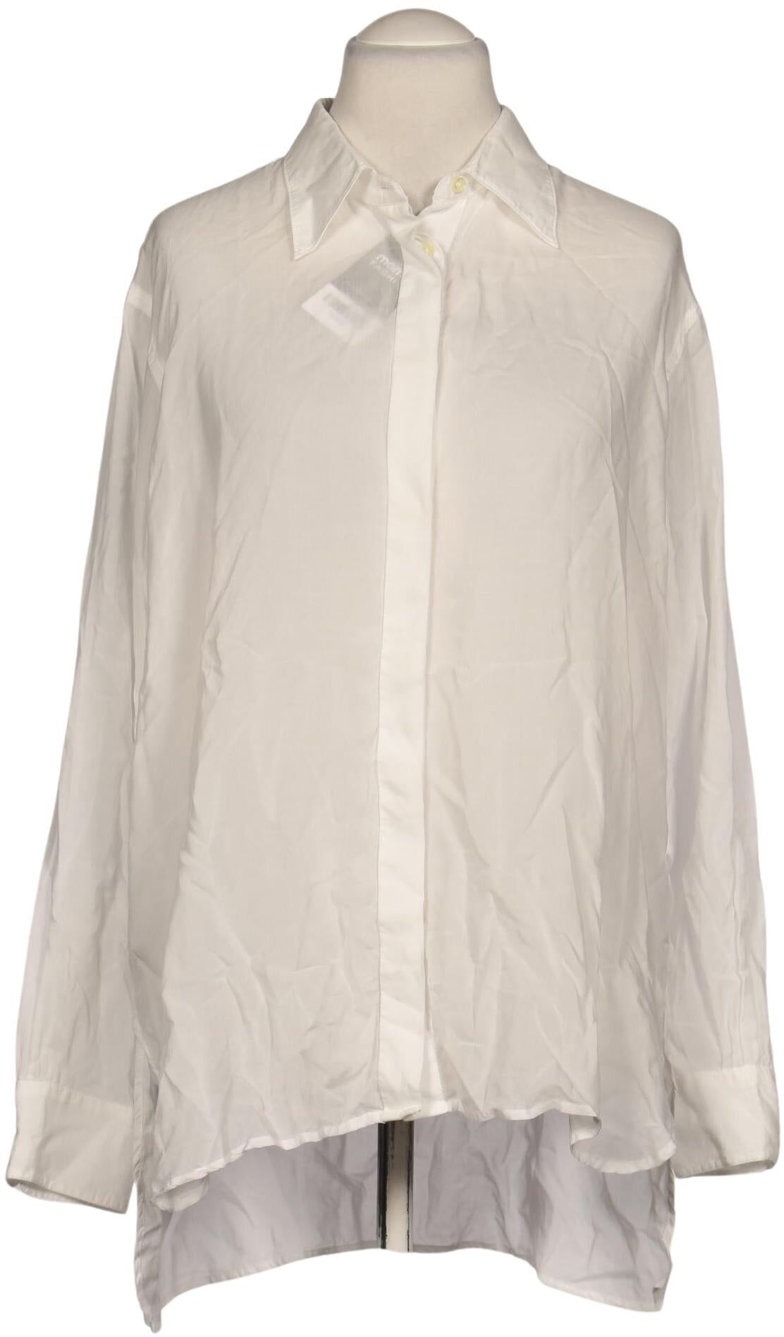 Officine Generale Damen Bluse, Weiß, Gr. XL, Baumwolle - Second Hand