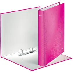 Leitz, Ordner, Segregator Wow 2-Ring A4 40mm rosa (42410023) (A4+, 40 mm, 1 Stk.)