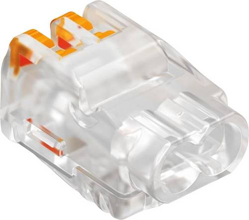OBO Bettermann 1790 61 225 FL Verbindungsklemme flexibel: 0.2-2.5mm² starr: 0.2-2.5mm² Polzahl: 2 Transparent-Orange