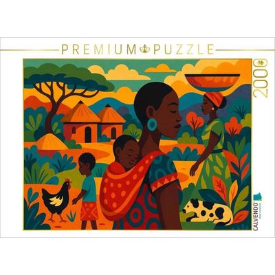 CALVENDO Puzzle Ein Morgen in Mama Afrikas Armen | 2000 Teile Lege-Größe 90x67cm Foto-Puzzle für glückliche Stunden