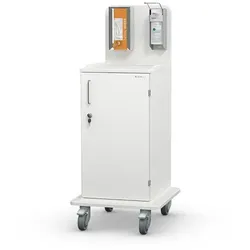 Transportwagen MULTICART Pflegewagen M111-V1 mit Handschuhboxhalterung, Desinfektionsmittelspender 500 ml