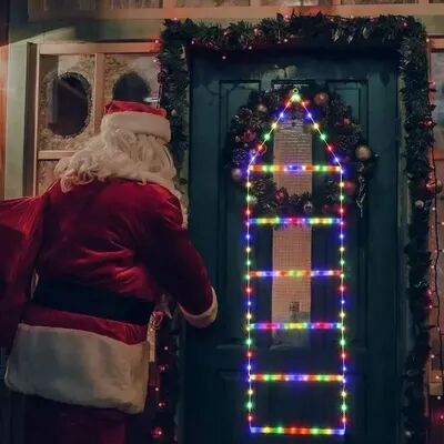 Perfect Picks Market Climbing Santa LED Ladder Lights For Christmas Decor Holiday Wall Window Xmas Light Climbing Santa LED Ladder Lights For Christmas Decor Holiday Wall Window Xmas Light