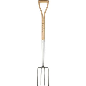 Kent&Stowe Spatengabel 70100018, D-Griff, mit 4 Zinken, aus Edelstahl, Länge 104cm