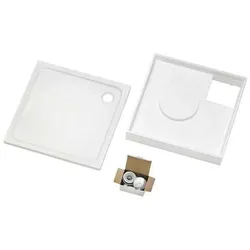 DM-Ott Duschmeister SET 2 Duschwanne Acryl mit Ablauf.. - Duschwanne