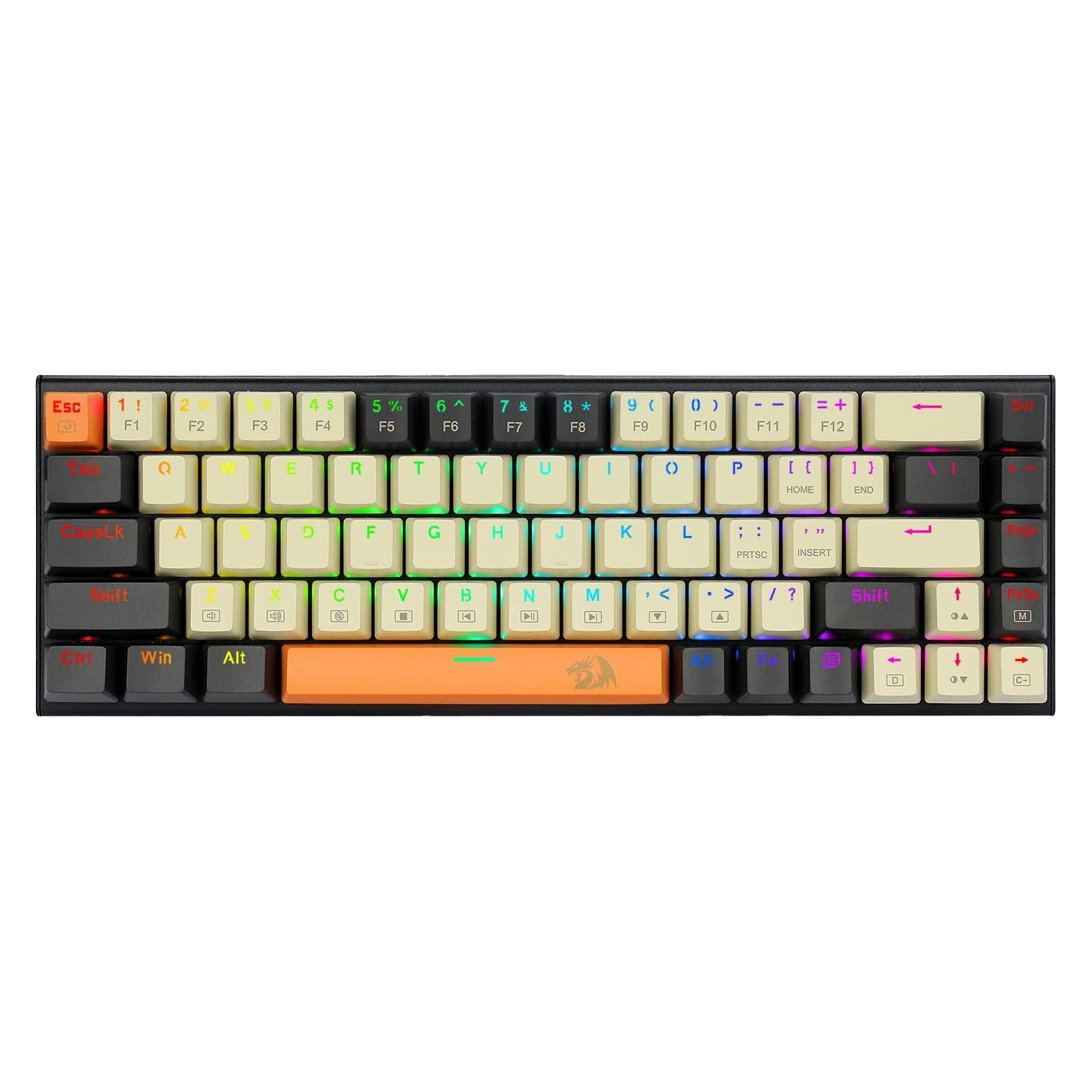 Redragon Klawiatura K633 Ryze Red switch (K633CGO-RGB) (US, Kabelgebunden) (K633CGO-RGB)