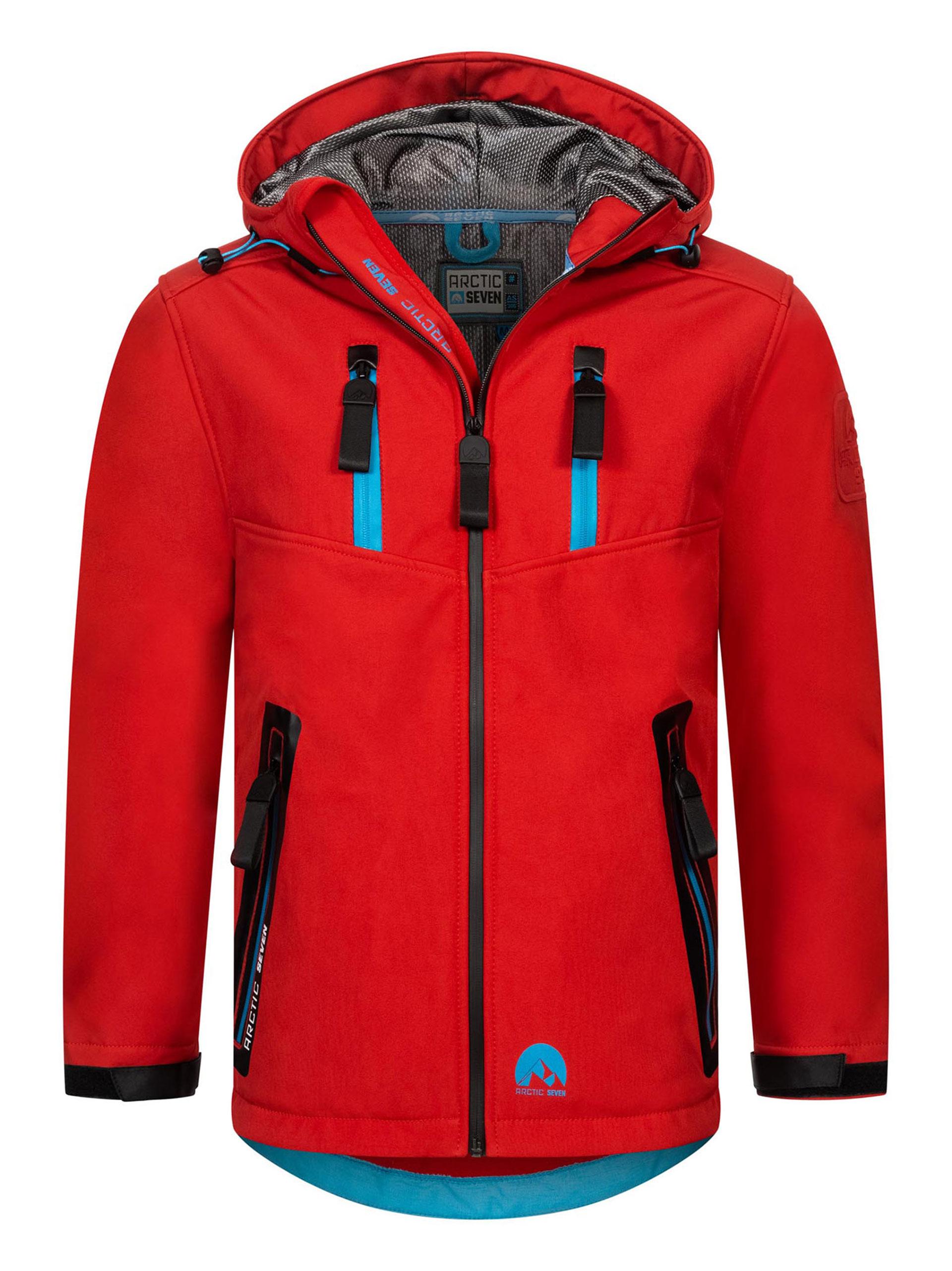 Arctic Seven Herren Softshell Jacke AS-306 – Outdoor Funktionsjacke, wasserabweisend, winddicht