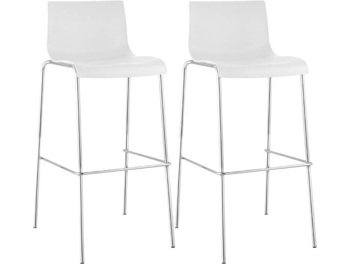 CLP Barhocker Hover Kunststoff (Set, 2er), 4-Fuß Gestell