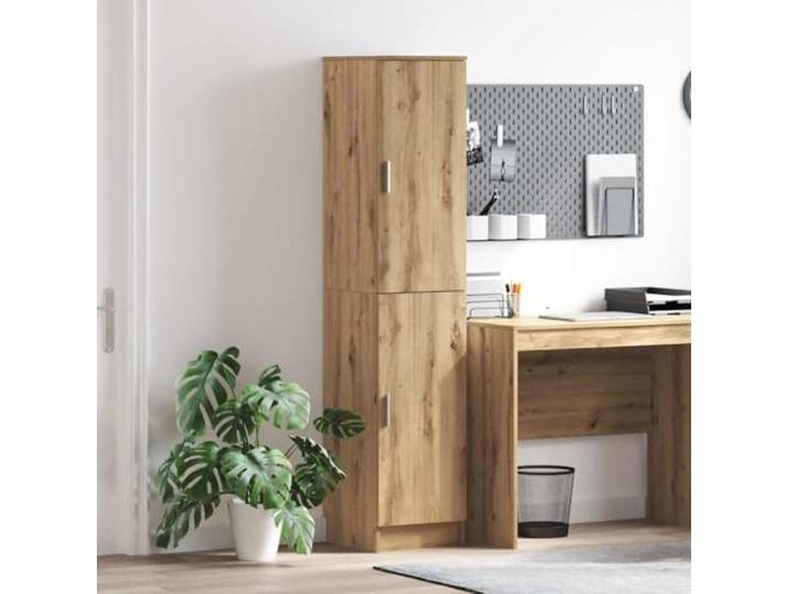 RJPLMFV Anrichte aus Holz, Ingenieurwesen, Eiche, 35 x 39 x 168 cm Moderne Aufbewahrung, geräumige Regale, elegante Türen, Wohnzimmer oder Esszimmer