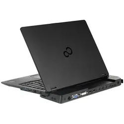 Fujitsu Port-Replikator Mit Tastenschloss + 90 W Ac Für Lb U7x7 (Docking Port, 4 Ports), Dockingstation + USB Hub, Schwarz