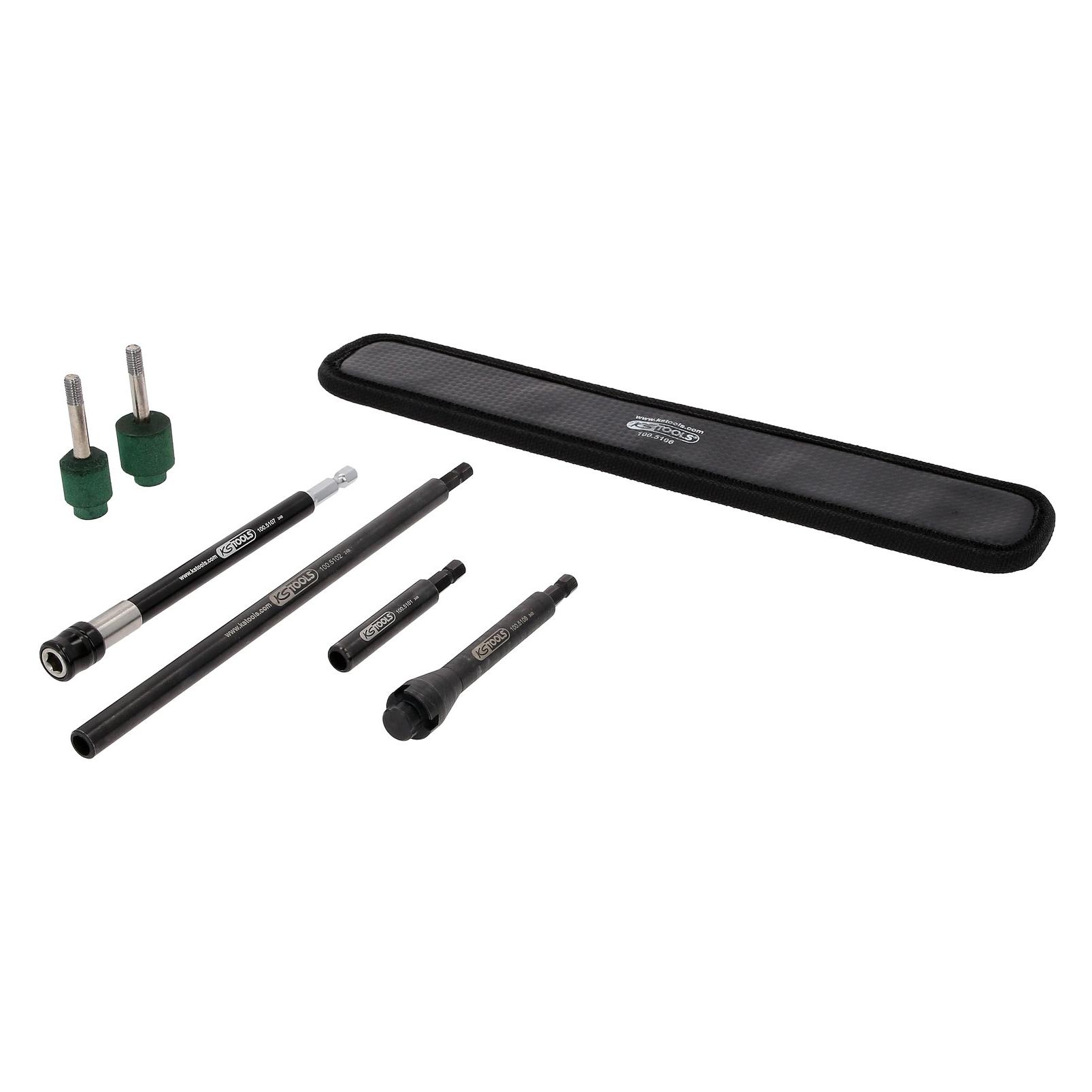 KS Tools Ventilsitz-Reinigungswerkzeug-Satz für Alufelgen, 7-tlg (100.5100)