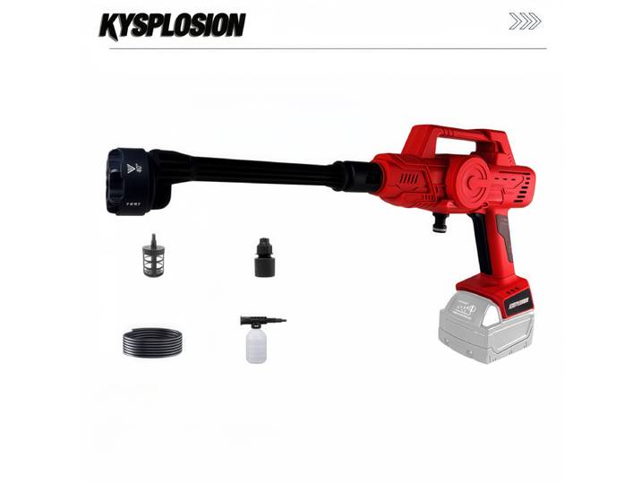 Nettoyeur haute pression sans fil portable, nettoyeur à main avec buse 6 en 1, canon à mousse pour batterie Milwaukee M18, lave-auto