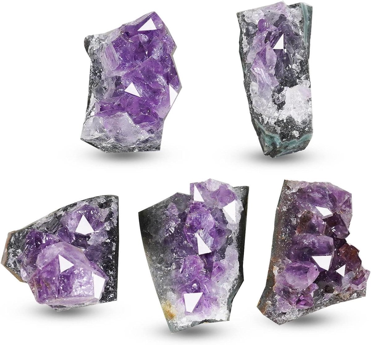 Provento Natuurlijke Amethist Crystal Cluster Geode - Paarse Kwarts - Ruwe Edelsteen voor Home Decor