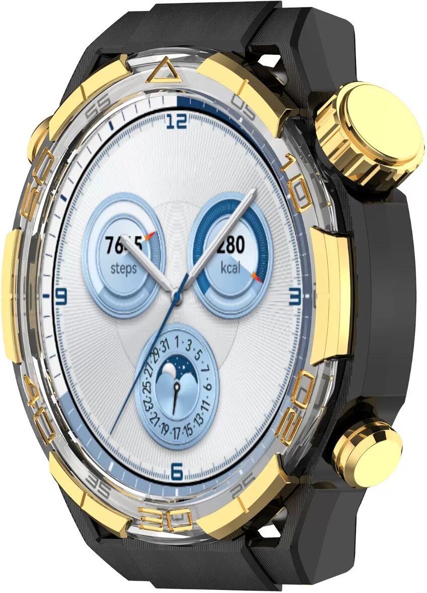 INF Hohle Schutzhülle aus PC, kompatibel mit Huawei Watch GT5 46mm - Mehrere Farben Gelb