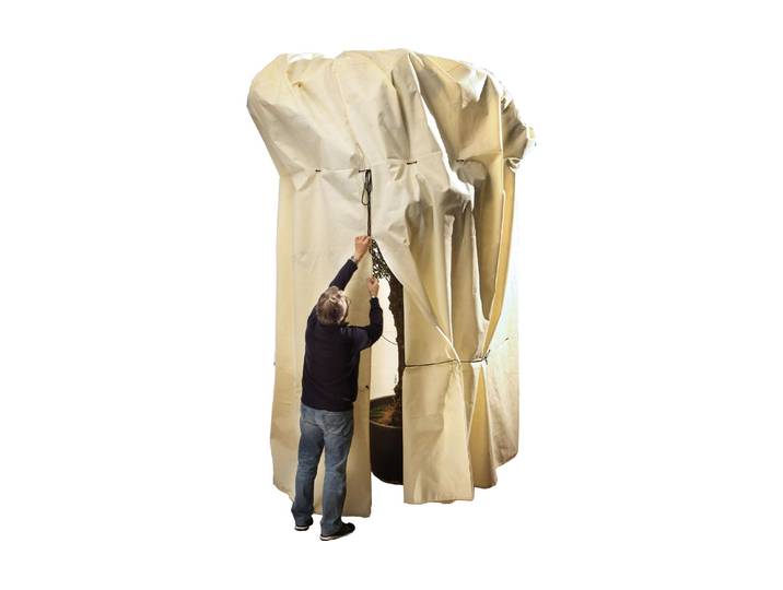 Abdeckhaube BioGreen Pflanzenschutz-Haube Mammut , beige (hellbeige), Materialmix, Hüllen, Abdeckhaube