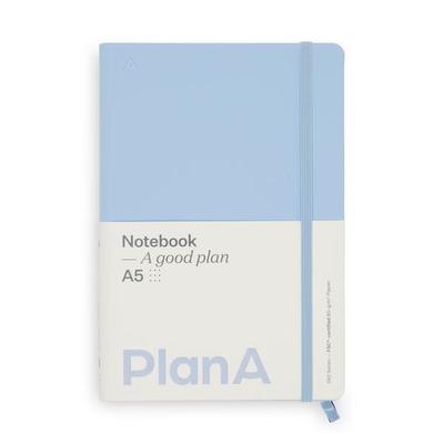 Notizbuch A5 Hardcover French Blue Punktiert, 192 Seiten