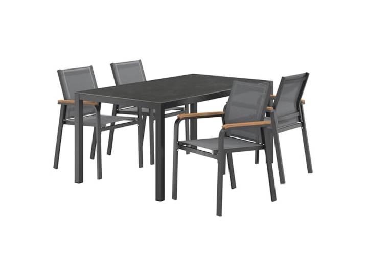 OUTLIV. Florenz Gartenmöbel-Set, 4 Sitzplätze, 160x90x74cm