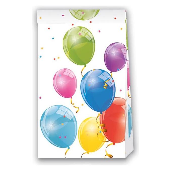 Procos Partytüten - Luftballons - ca. 13 x 23,5 cm (4x) (92109)
