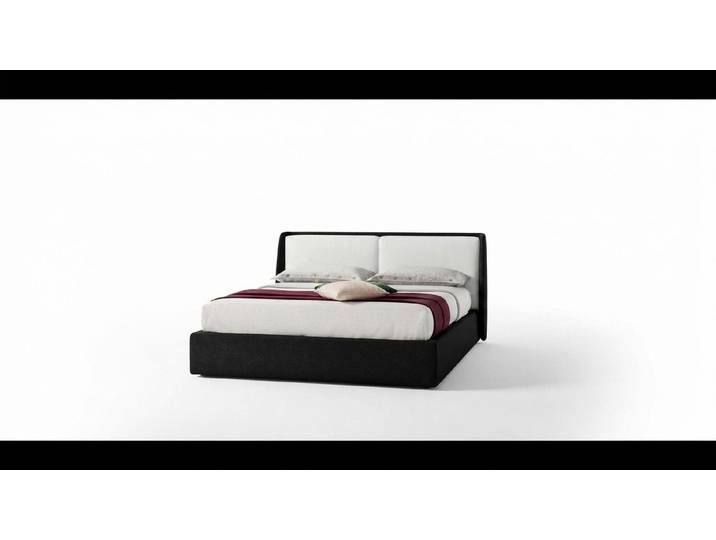 Xlmoebel Polsterbett Design Doppelbett 180x200 cm aus Leder für Schlafzimmer (Doppelbett, Doppelbett 180x200 cm), Made in Europa