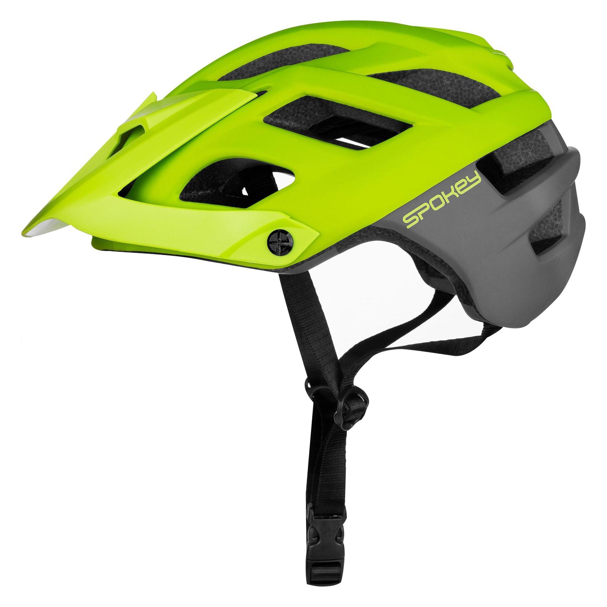 Spokey cycling helmet SINGLETRAIL green, L (55 - 58 cm) (928239)
