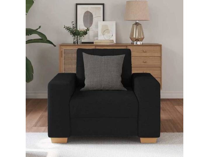 Autumn sale élégant Chaise Canapé 1 position - Fauteuil de relaxation Noir 60 cm Tissu Home905392