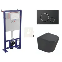 SAT Wand-WC Set für Vorwandmontage + SAT Infinitio WC SIKOSSINB78