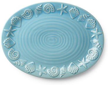 "Certified International Coastline Blue Oval Platter 16"" x 12"" - 16.00""L x 12.00""W x 1.25""H"