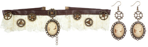 Schmuck-Set "Steampunk", 3-teilig