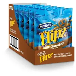 Flipz Milk Chocolate Covered Pretzels 6x 90g