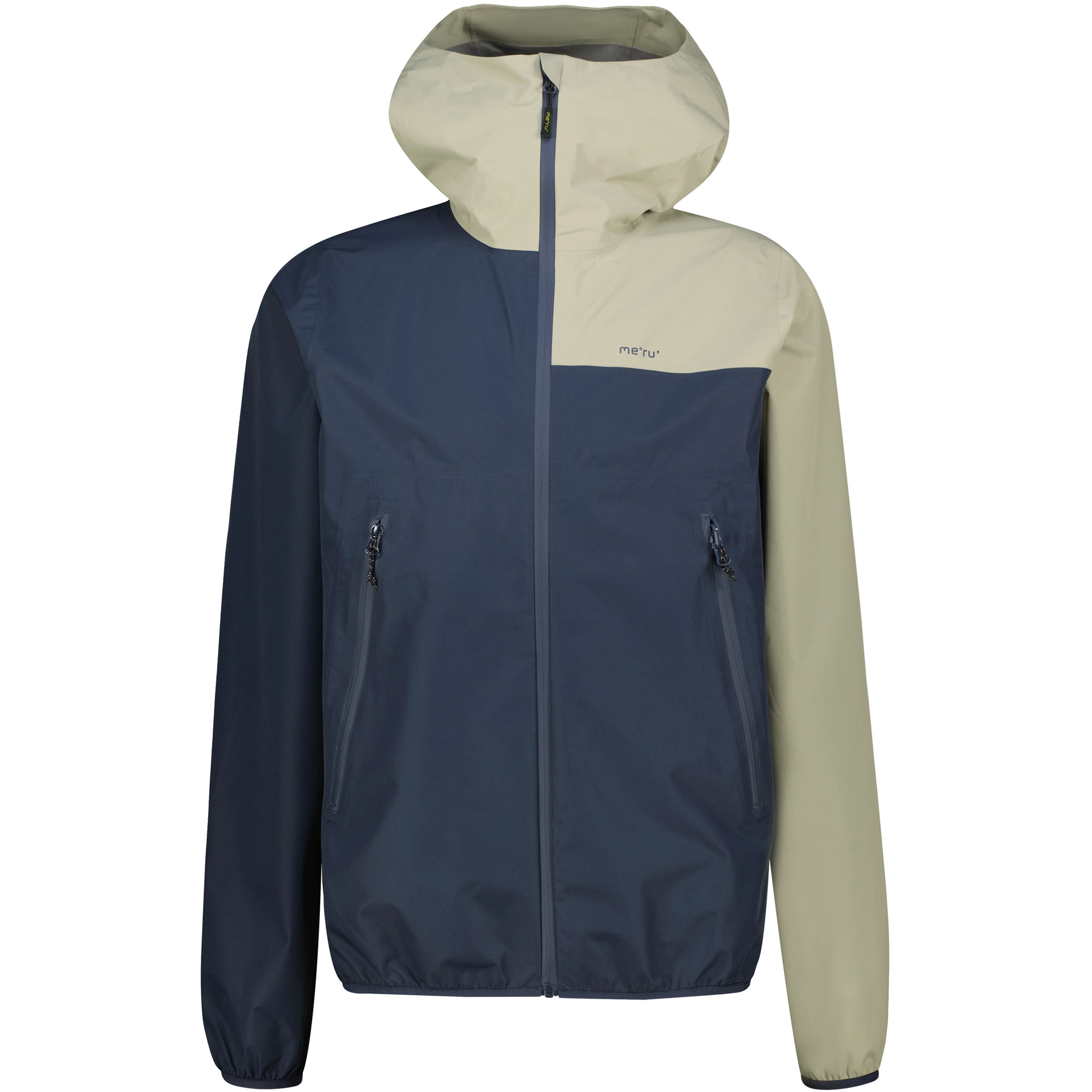 Bergzeit Basics Meru Pokhara Herren Regenjacke blau Größe XL Trekking Widerstandsfähig Wasserabweisend
