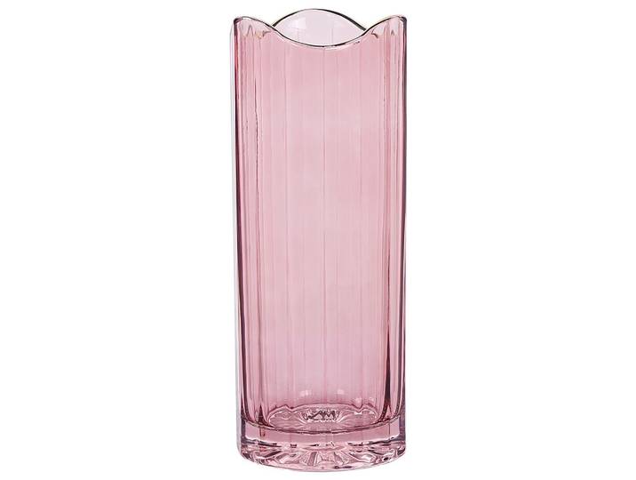BLUMENVASE Glas rosa Perdiki