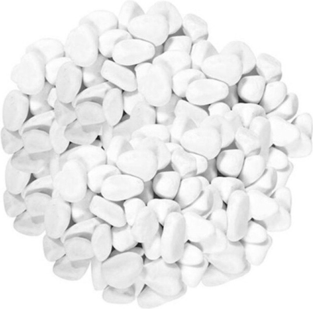 Concorde Decoratie steentjes - wit - 1,7 kg - kiezelstenen