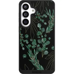 Nivocase Handyhülle für Samsung Galaxy S26+ Hülle NIVOpure Case Schwarz Blätter Natur Eukalyptus (Samsung Galaxy S26+), Smartphone Hülle, Schwarz