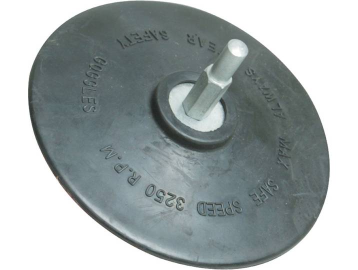 Silverline Half-flexibele klittenband steunschijf - Ø 125 mm - 6 mm ashals - Compatibel met boormachines