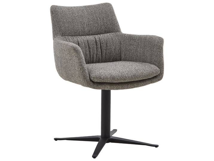 Valdera Armlehnstuhl, Grau, Metall, Stativgestell, 64x84x66 cm, Esszimmer, Stühle, Esszimmerstühle, Armlehnenstühle
