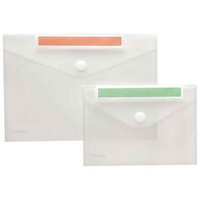 FolderSys PP-Umschlag A5 quer, mit Index Beschriftungsschild,transparent klar,