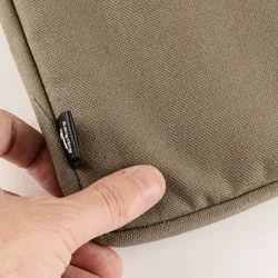 Canvas Travel Laptop Pouch - Olive - 24x33cm