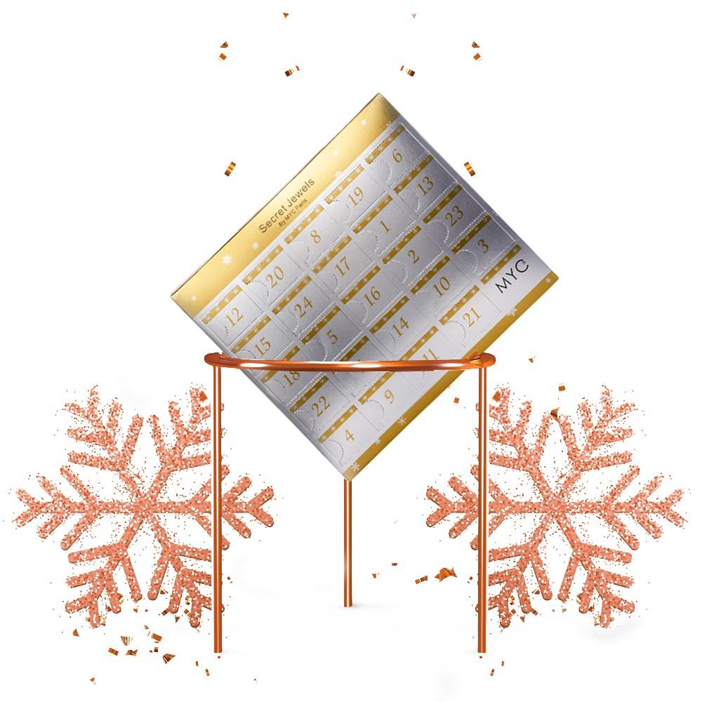 Adventskalender 24 Verrassingsjuwelen - Roségoud en Kristal