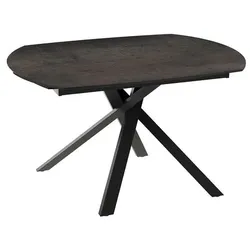 Akante Esstisch mit Auszug Kheops 130/190 x 100 cm Keramik Rostbraun 130