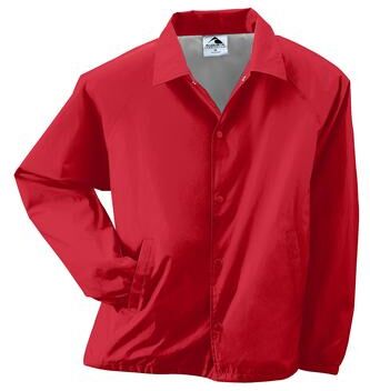 Augusta Sportswear 3100 Nylon Coach's Jacket/Lined in Red size 3XL
