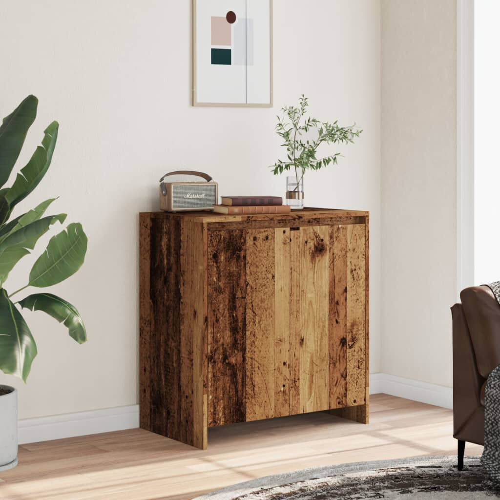 Lily Manor Whittingham 70cm Sideboard Old Wood 75cm H X 70cm W X 41cm D