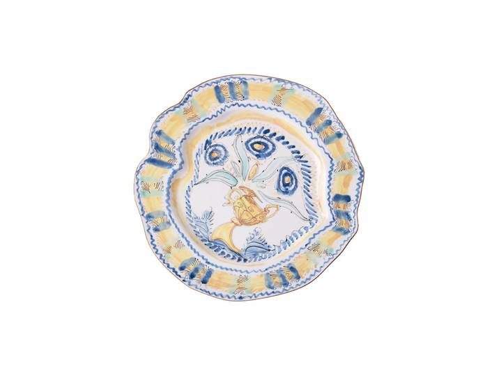Design Speiseteller „Spanish Yellow“ aus Porzellan Multicolor Seletti
