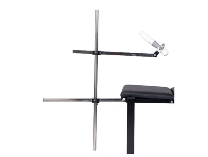 ARIASS 2-in-1 Sexstuhl mit Sexmaschine, BDSM Sex Bettbank Gynäkologe Stuhl Handschellen/Fußfesseln Fesseln Sex Set für erotisches Sexspiel(Separate Dildo Holder)