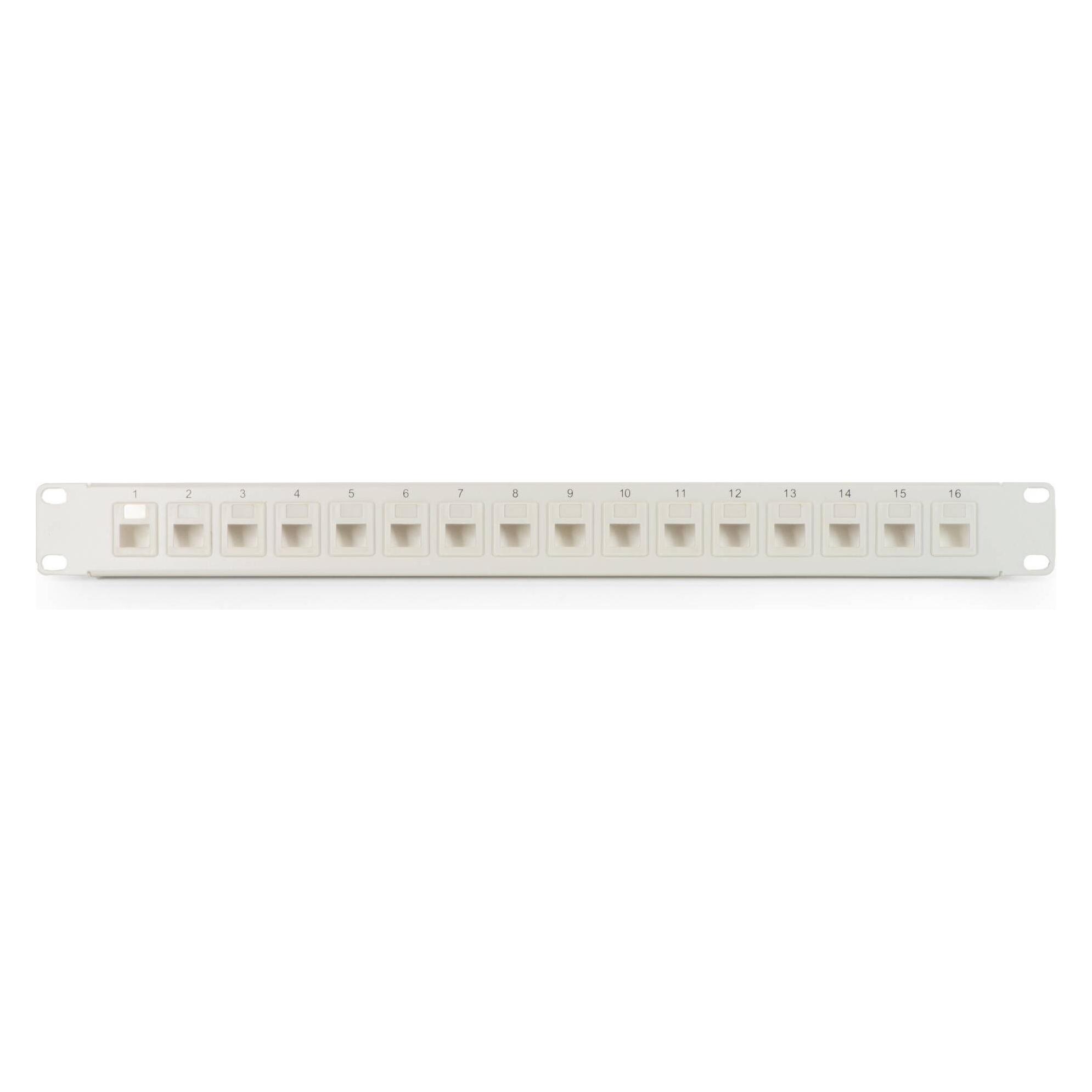 Link leeres Patchpanel Farbe grau 16 (LKPV16B)
