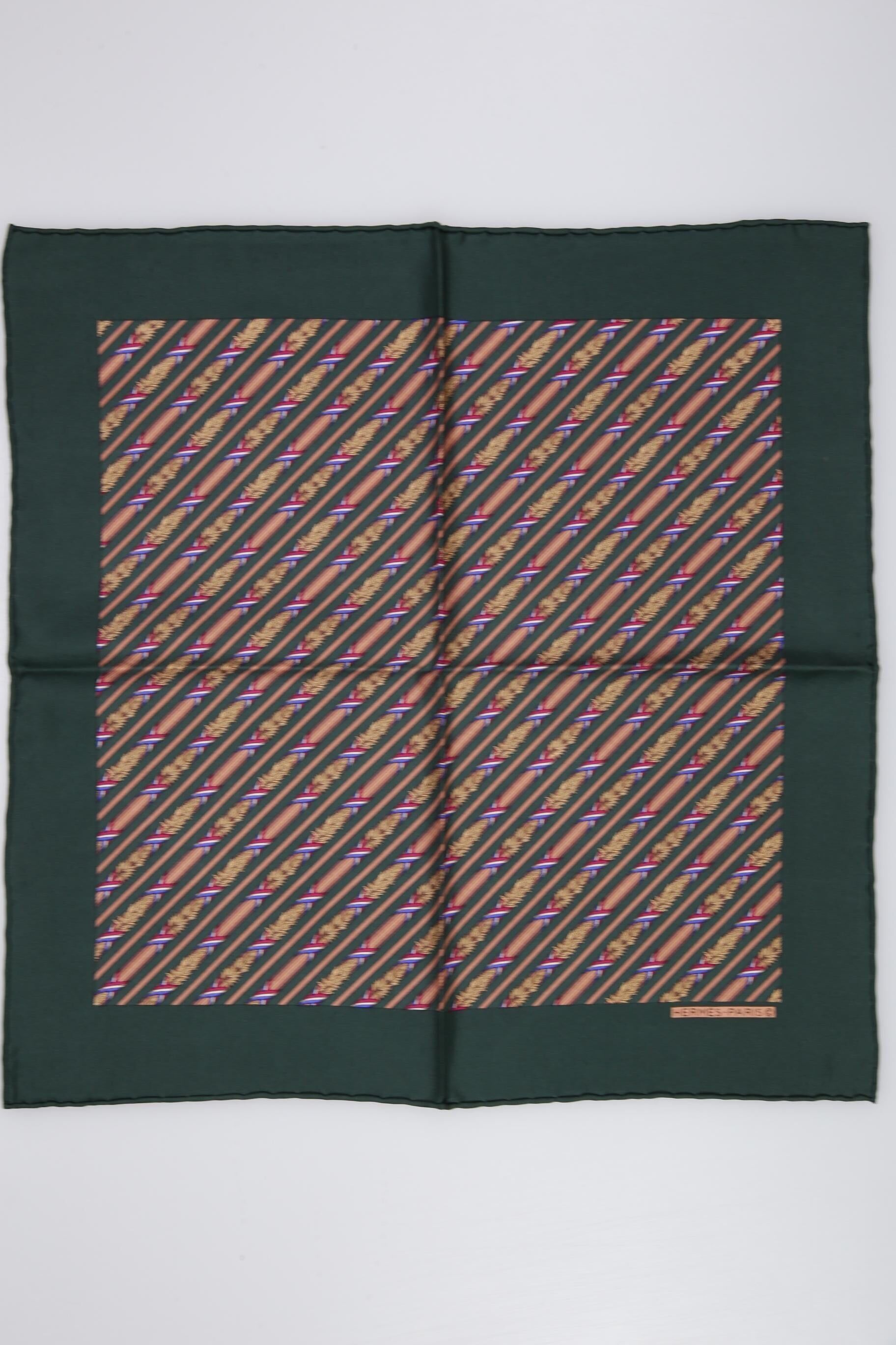 Hermès Damen Schal oder Tuch, Grün, Seide - Second Hand