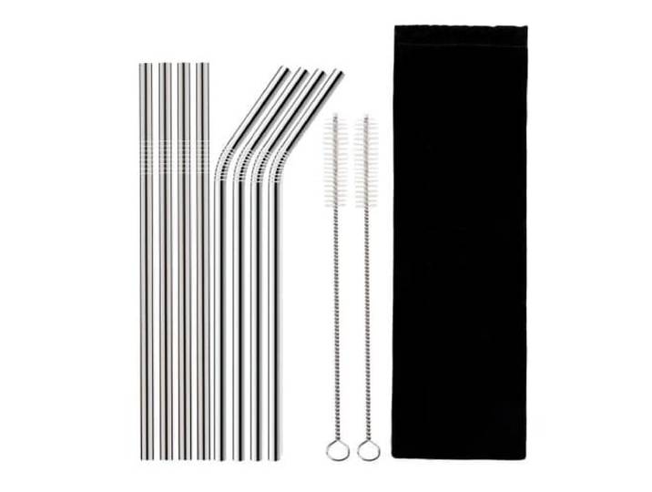 Krumble RVS rietjes - set van 8 stuks - Vaatwasserbestendig