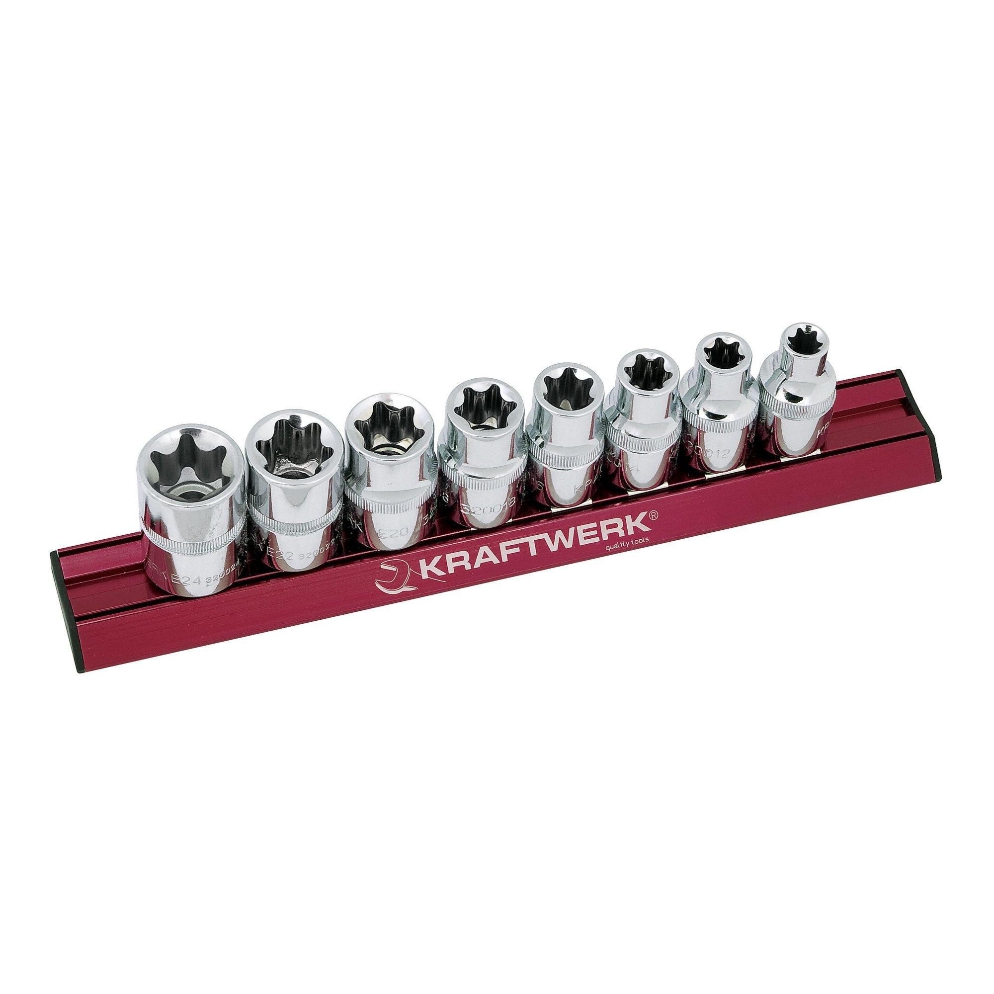Kraftwerk MAGALU E-TX-Stecknusssatz 1/2" 8-teilig (320099)
