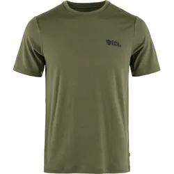 Fjällräven Herren Abisko Wool Logo T-Shirt - XXL - Laurel Green