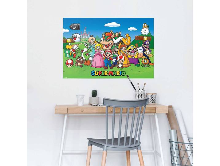Poster Super Mario Papier Multicolore 61 x 92 x 0cm